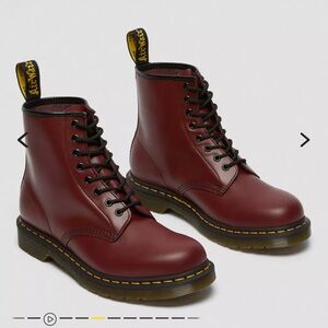 Dr. Martens Cherry Red Lace Up Boots